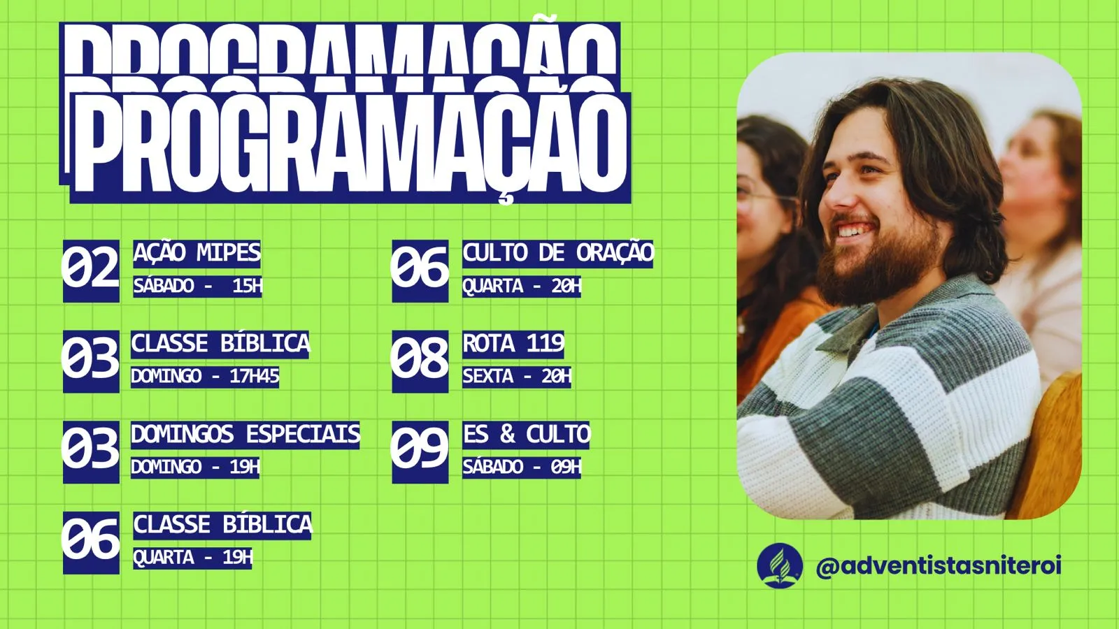Programação de 02/05 a 09/05